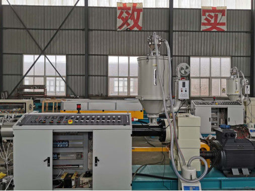 Small Diameter PE PP Pipe Making Machine With Marking Line HDPE Pipe Extrusion Line