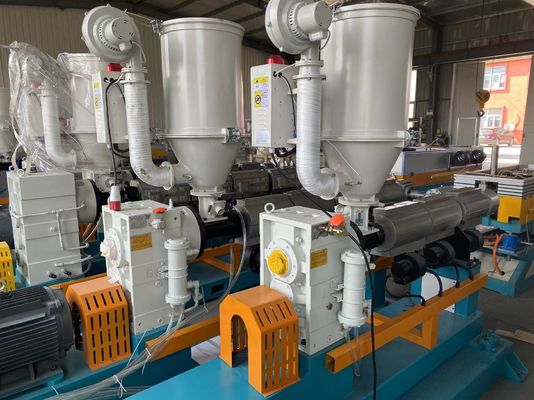 10m/min Plastic Single Wall Corrugated Pipe Extrusion Line Tube Hose Extrusion Line