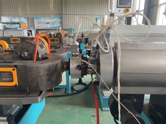 Plastic PE PVC Single / Double Wall Corrugated Pipe Production Line Extrusion Line