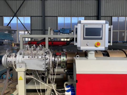 Drainage PLC PVC Pipe Extrusion Line For Water Supply Conduit Power Supply