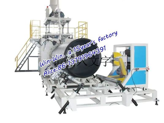 Structural Wall HDPE Spiral Winding Corrugated Pipe Extrusion Production Line