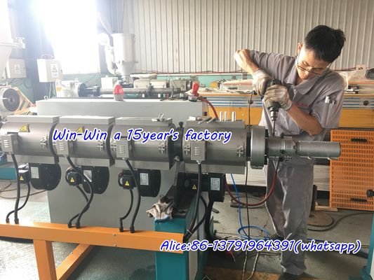 Corrugated Plastic PVC PP PE Pipe Extrusion Machine Single Wall