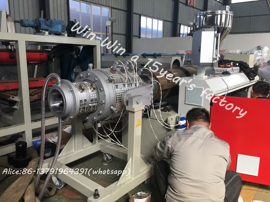 Plastic PVC PE PPR Solid Corrugated Pipe Making Machine Twin Single Extrusion
