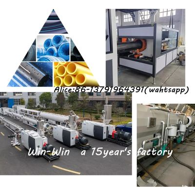 Automatic Plastic PVC UPVC Water Electric PVC Pipe Extrusion Line PLC Control