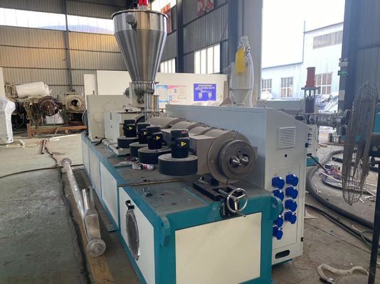 Conical Twin Screw PVC Pipe Extrusion Line for Water Supply Drainage