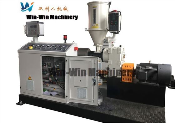 Bridge Prestressed Ribbed PE Corrugated Flat / Bamboo Pipe Extrusion Machine