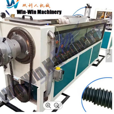 Bridge Prestressed Ribbed PE Corrugated Flat / Bamboo Pipe Extrusion Machine