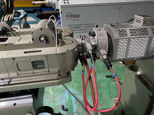 Plastic Single Wall Corrugated Pipe Extrusion Line With Joint Add Visual Positioning Pipe Cutting Machine
