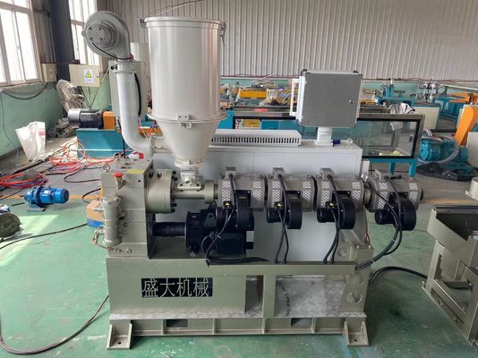 PVC PE Plastic Single Wall Corrugated Pipe Production Line Customized