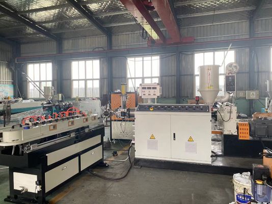Vacuum Forming Machine Threading Single Wall Corrugated Pipe Extrusion Line