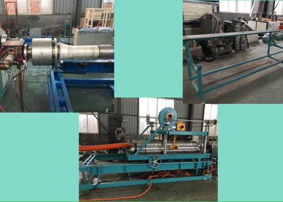50-100kg/H PE Flexible Pipe Machine Steel Wire Reinforced Hose Machine​