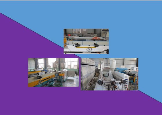 Flexible Conduit PP Single Wall Corrugated Pipe Extrusion Line