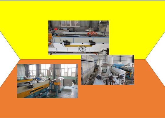Two Cavities UPVC 56mm Plastic Pipe Extrusion Line