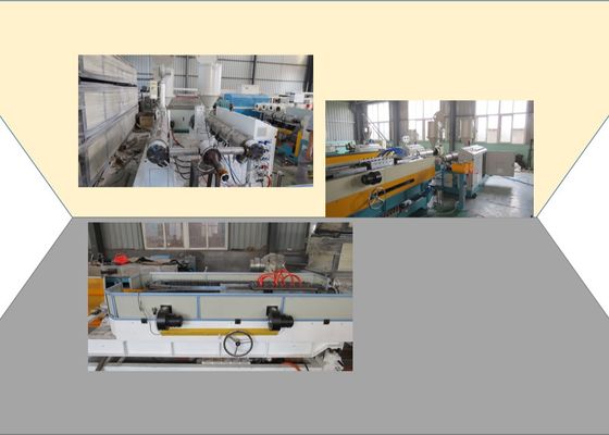 Two Cavities UPVC 56mm Plastic Pipe Extrusion Line