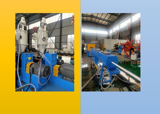 250kgh PLC Deep Screw HDPE Corrugated Pipe Extrusion Line