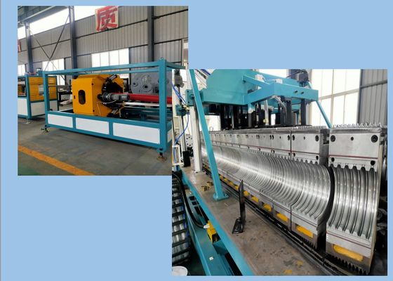 Single Screw PVC 800mm Corrugated Pipe Extrusion Line