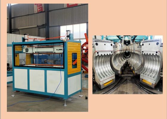 PLC PVC PP PE 400mm Corrugated Pipe Extrusion Line