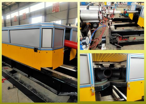 100kw 300kg/H Spiral Corrugated Pipe Extrusion Line
