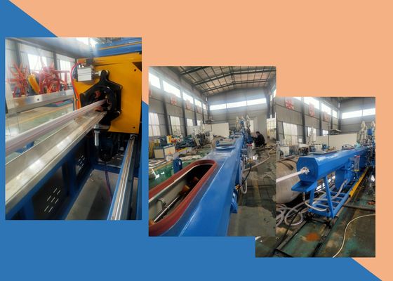 160kg/h PPR Three Layers HDPE Pipe Extrusion Line One Feed