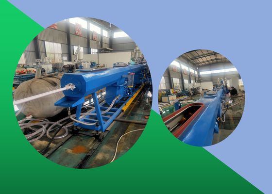 Triple Layer HDPE Pipe Extrusion Line Polypropylene Twin Pipe Extrusion Machine