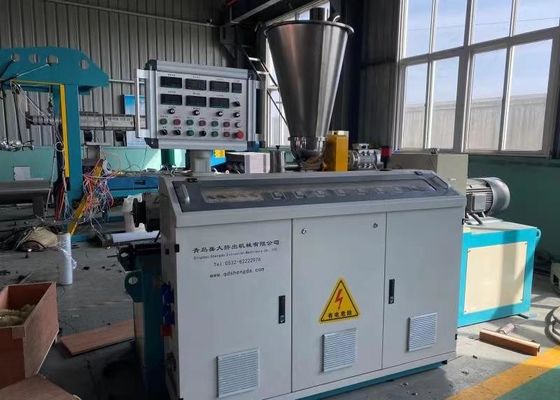 PVC PP PE Single Wall Corrugated Pipe Extrusion Line 20kg/H Making Machine