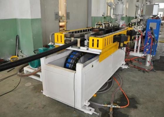 Single Wall 75mm Screw Corrugated Pipe Machine 33L/D Extrusion Line