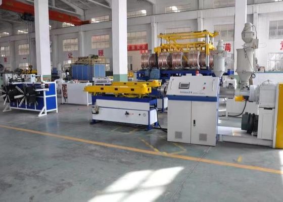 32mm PP Spiral Corrugated Pipe Extrusion Line Electrical Cables Protecting