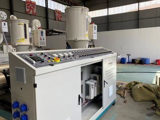 Single Screw 110mm HDPE Pipe Extrusion Line Oil Supply