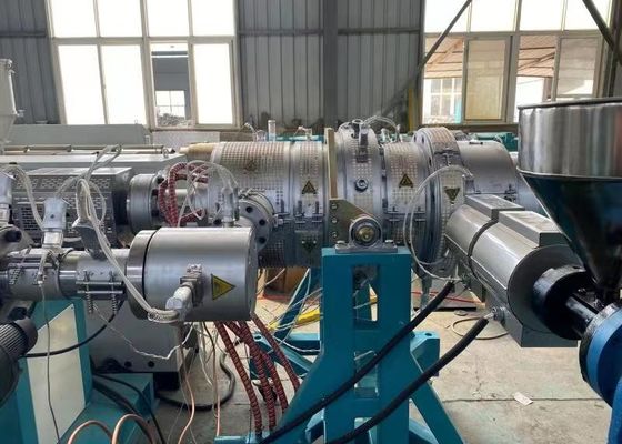 PLC Lineal 15m/Min 250kg/H HDPE Pipe Extrusion Machine