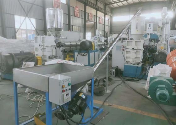 Plastic PPR HDPE Corrugated Pipe Extrusion Line 37kw With ABB Converter