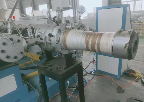 Plastic PPR HDPE Corrugated Pipe Extrusion Line 37kw With ABB Converter
