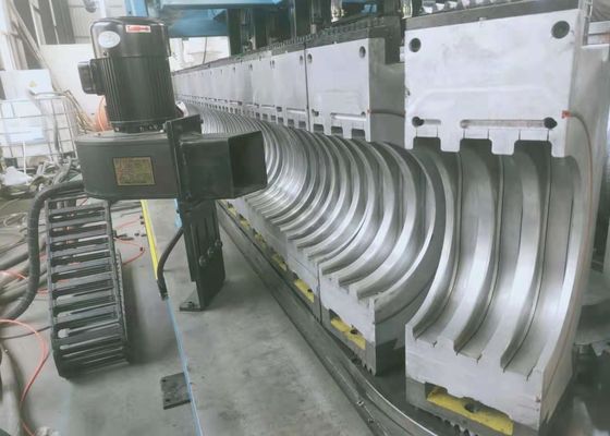 PP PE PVC EVA PA Plastic Corrugated Pipe Extrusion Line 30KW