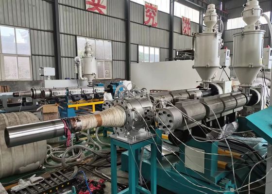 High Strength HDPE Double Wall Corrugated Pipe Extrusion Line / Making Machine