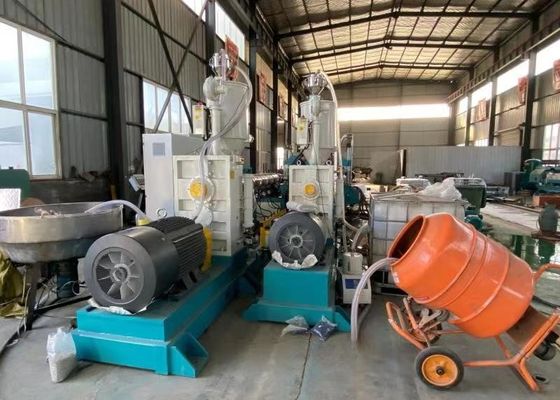 Deep Screw Double Wall Corrugated Pipe Extrusion Line OD 110mm