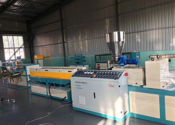 PP PE PVC EVA PA Plastic Single Wall Corrugated Pipe Extrusion Line