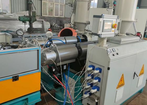 Flexible Plastic Fresh Air Double Wall Corrugated Pipe Extrusion Line