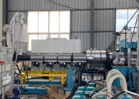 200-250 kg/h PE/HDPE/PVC Double Wall Corrugated Pipe Extrusion Line
