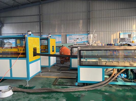 PE Carbon Spiral Reinforcing Plastic Pipe Production Line 50mm-200mm