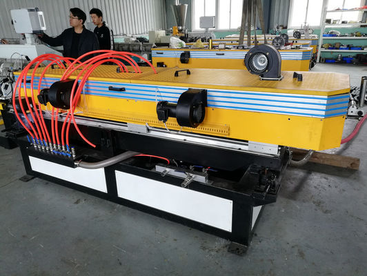 Plastic PVC PE PP Corrugated Pipe Extrusion Production Line Single Screw 40kg/H