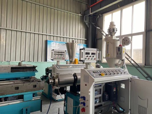PE PP Electrical Single Wall Corrugated Pipe Extrusion Line Plastic Wire Protect